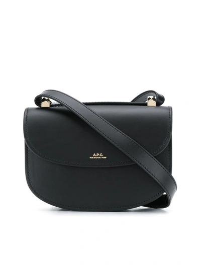 Apc Geneve Mini Shoulder Bag In Black