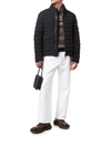 Moorer Brett Quilted Down Jacket With Stand-up Hood In Black