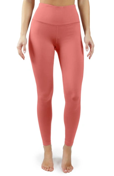 90 Degree By Reflex Soft Tech Fleece Lined High Rise Leggings In