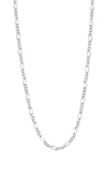 EFFY STERLING SILVER 22" FIGARO CHAIN NECKLACE