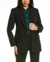 REBECCA TAYLOR REFINED SUITING WOOL-BLEND BLAZER