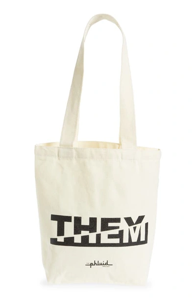 The Phluid Project They/them Tote In Natural
