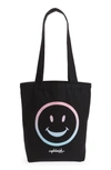 The Phluid Project Smiley Tote In Black Cloud