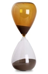 Bey-berk 90-minute Hourglass Sand Timer In Amber