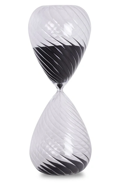 Bey-berk 90-minute Hourglass Sand Timer In Black