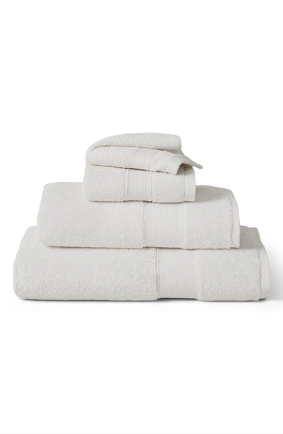 Ralph Lauren Dawson Organic Cotton Washcloth In White