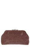 Reiss Adaline Crystal Clutch In Purple