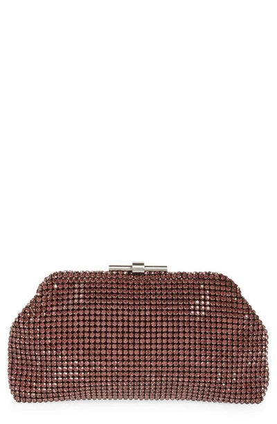 Reiss Adaline Crystal Clutch In Purple
