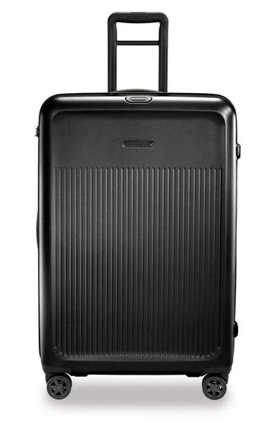 Briggs & Riley Sympatico 30-inch Large Expandable Spinner Packing Case In Matte Black
