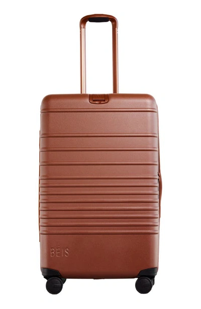 Beis 26-inch Rolling Spinner Suitcase In Maple