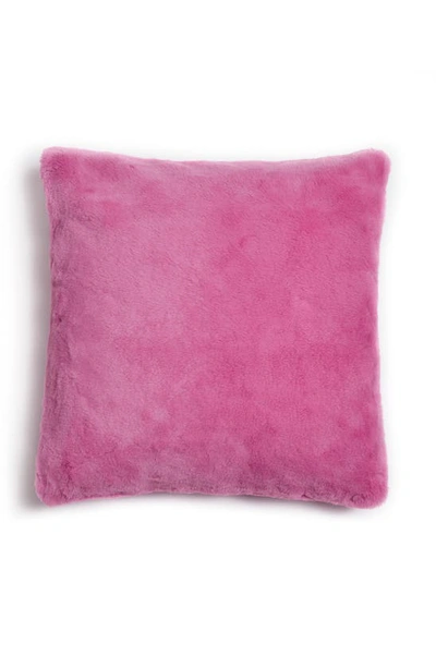 Apparis Jules Faux Fur Accent Pillow Cover In Sugar Pink