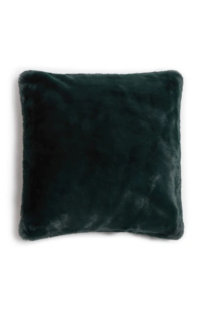 Apparis Jules Faux Fur Accent Pillow Cover In Emerald Green
