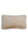 Apparis Cicly Faux Fur Pillowcase In Latte