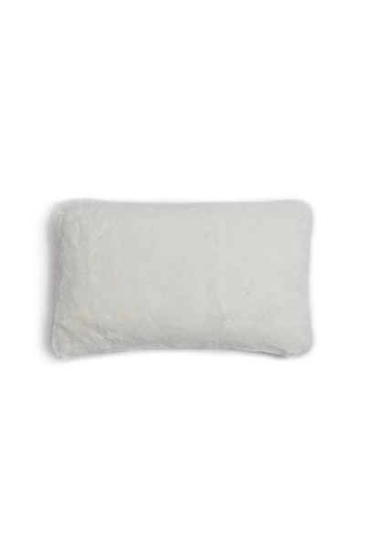 Apparis Cicly Faux Fur Accent Pillow In Ivory