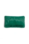 Apparis Cicly Faux Fur Pillowcase In Verdant Green