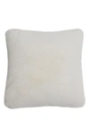 Apparis Brenn Faux Fur Accent Pillow Cover In Ivory