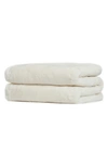 Apparis Jumbo Brady Faux Fur Throw Blanket In Ivory