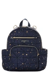 Twelvelittle Babies' Little Companion Quilted Nylon Diaper Backpack In Midnight