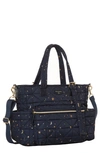 Twelvelittle Babies' Companion Carry Love Quilted Diaper Bag In Midnight