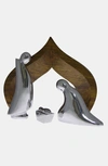 Nambe Nambé 'holy Family' Nativity Scene In Silver