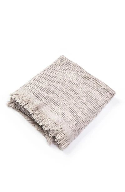 House No.23 Ella Waffle Towel In Stone