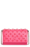 Christian Louboutin Paloma Empire Calfskin Clutch In Poupidou/ Poupidou