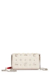 Christian Louboutin Paloma Empire Calfskin Clutch In Leche/ Multi