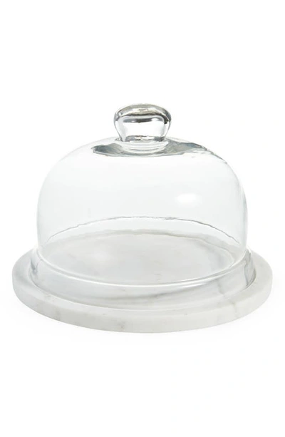 Nordstrom Marble & Glass Cloche In White