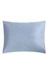 Matouk Basketweave Cotton Sateen Sham In Hazy Blue