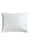 Matouk Basketweave Cotton Sateen Sham In Silver