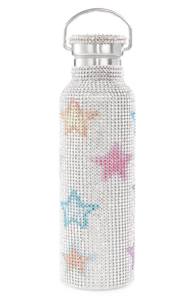 Collina Strada Crystal Embellished Insulated Water Bottle In Multi Star