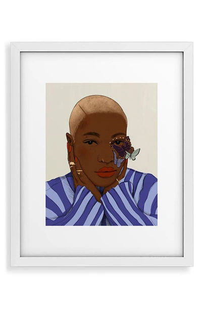 Deny Designs Oh My Soul Don't Be Afraid Framed Art Print In White Frame