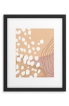 Deny Designs Modern Abstract Framed Art Print In Black Frame