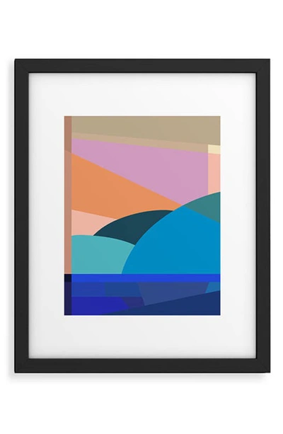 Deny Designs In The Winter Sun Framed Art Print In Black Frame