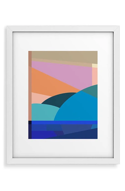 Deny Designs In The Winter Sun Framed Art Print In White Frame