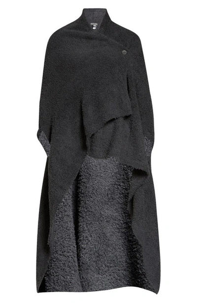 Barefoot Dreams Cozychic Wearable Throw In Carbon