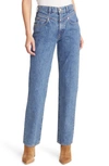 Slvrlake London High Waist Straight Leg Jeans In Satisfaction