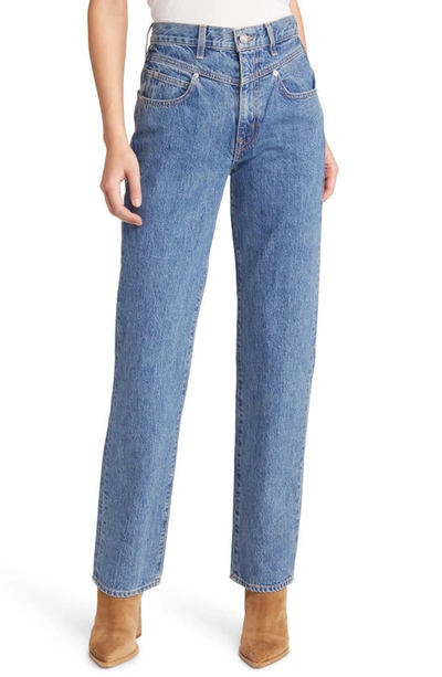 Slvrlake Beatnik Straight-leg Cropped Jeans In Light Blue