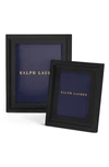 Polo Ralph Lauren Brennan Leather Frame In Black