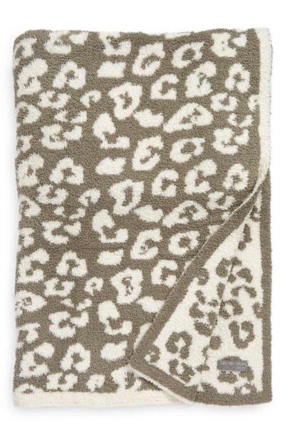 Barefoot Dreams In The Wild Throw Blanket In Eucalyptus/ Cream