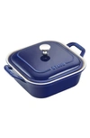 Staub 9-inch Enameled Ceramic Covered Baker In Dark Blue