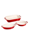 STAUB 3-PIECE CERAMIC MIXED BAKING DISHES