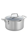 Zwilling Clad Cfx 6-quart Nonstick Dutch Oven In Stainless Steel