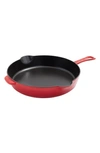 Staub 11-inch Enameled Cast Iron Fry Pan In Cherry