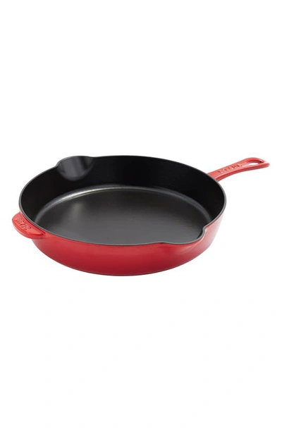 Staub 11-inch Enameled Cast Iron Fry Pan In Cherry