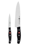 Zwilling Twin Signature 2-piece Knife Set In Stainless Steel