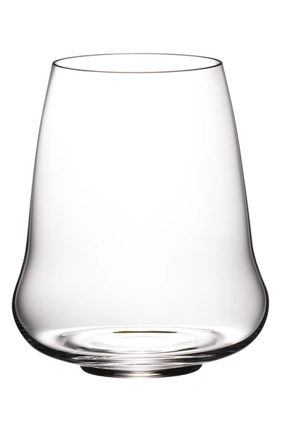 Riedel Stemless Wings White Wine & Champagne Glasses, Set Of 2 In Clear