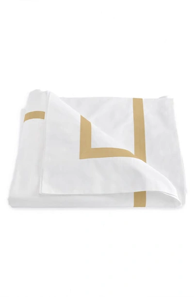 Matouk Lowell Duvet Cover In Honey