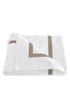 Matouk Lowell Duvet Cover In Khaki