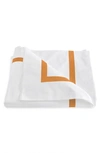 Matouk Lowell Duvet Cover In Tangerine